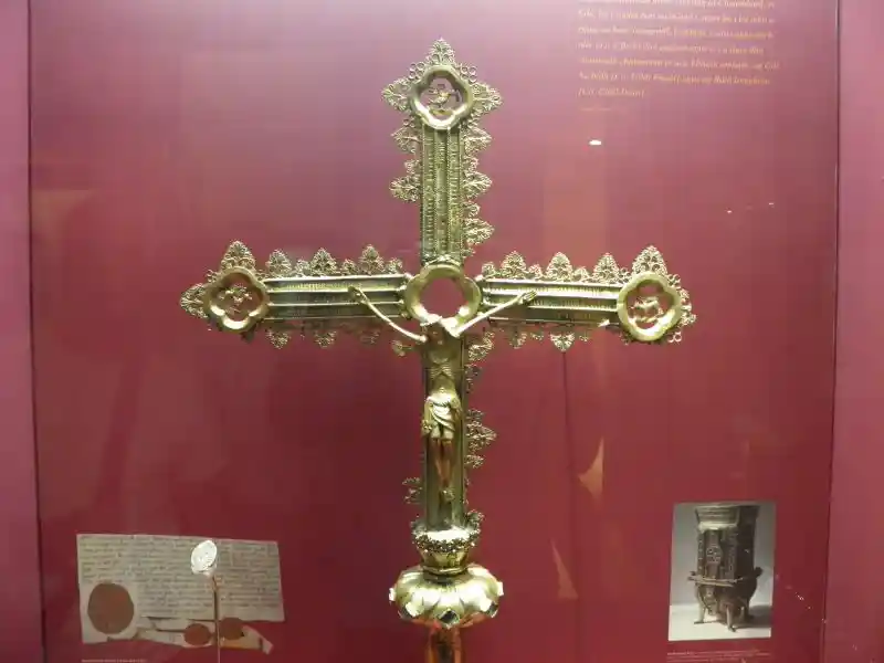 A crucifix with an oversized cross A crucifix with an oversized cross
